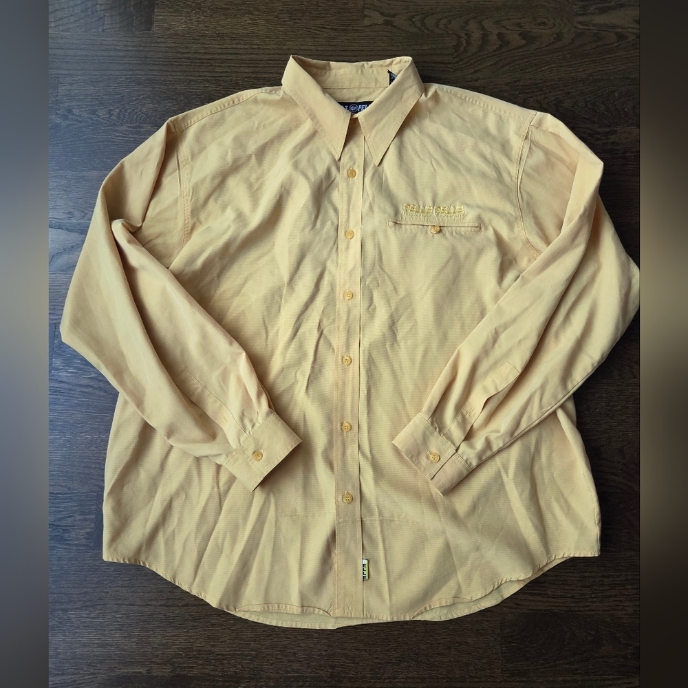 Pelle Pelle Marc Buchanan Men's Yellow Shirt Sz.XXL